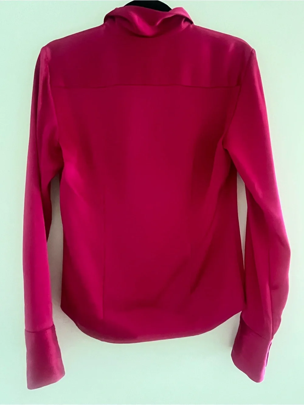 Aritzia Fuchsia Button-Front Blouse - Picture 2 of 5